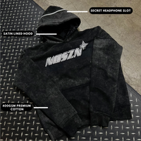 Obsidian Headphone Hoodie + FREE Zipup - NoSzn Wear